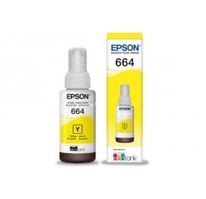 Refil de Tinta Original Impressora Epson yellow L380 Ecotank 664 70ml