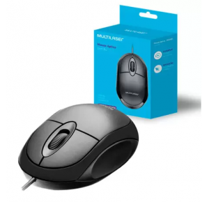 Mouse óptico multilaser MO300 com fio